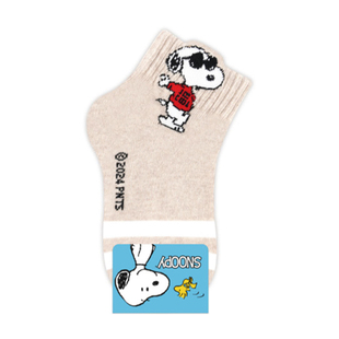 史努比儿童女袜韩国可爱卡通snoopy小狗防滑地板袜宝宝儿童男长袜