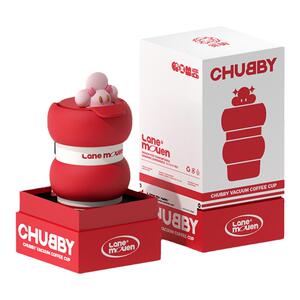 览萌Lane Mouen圈圈杯保温咖啡杯女生可爱高颜值杯子随行便携水杯