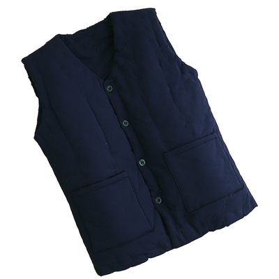 男士纯棉花手工加厚马甲背心