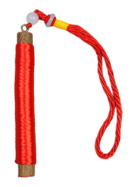 东南桃木绕红绳家用吉祥物压门槛镇宅原创中古风门厅悬挂桌面摆件