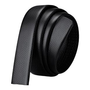 英皇保罗真皮不带头皮带男自动扣头层牛皮无头中年男式腰裤带带身