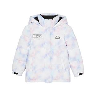 斯凯奇儿童短款羽绒服冬季新款男童女童保暖外套夹克大童立领棉羽