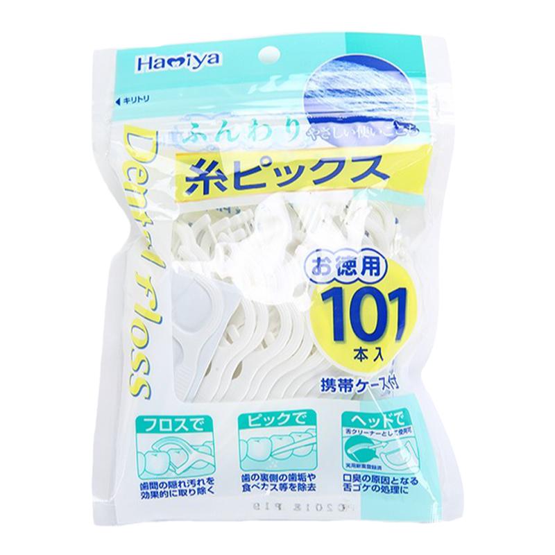 進(jìn)口齒美屋成人牙線棒家庭裝安全超細(xì)扁線清潔牙縫牙簽方便攜帶