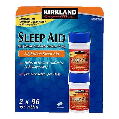 美国Kirkland柯克兰睡眠片改善睡眠失眠助眠安眠不含褪黑素192片