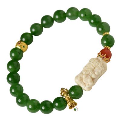 男扎基手串猛犸蜜蜡女