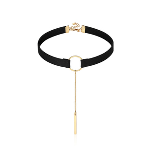 简约森系脖子饰品颈链学生choker颈带项圈短款锁骨链韩国项链女夏