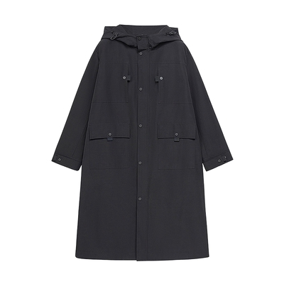 blueerdos男女同款长款风衣外套