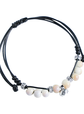 景德镇瓷珠编织手绳陶瓷手链新中式学生手串夜市地摊文艺古风手饰