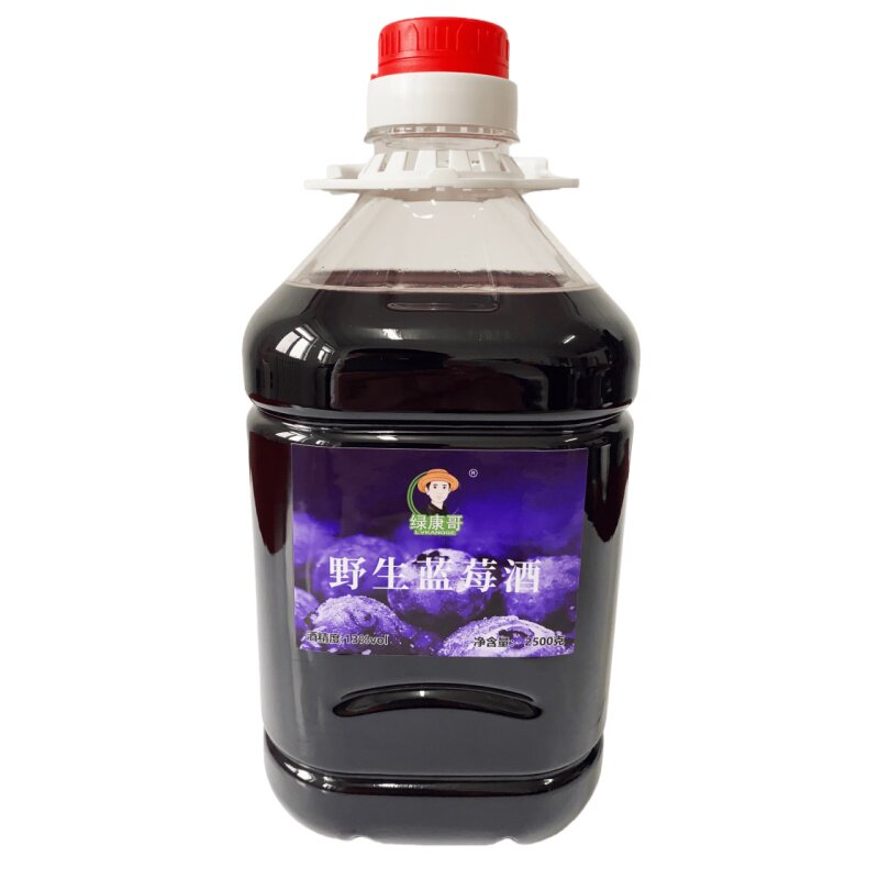 自酿野生蓝莓红酒蓝梅冰酒高端水果酒原汁古法酿造发酵花青素微醺