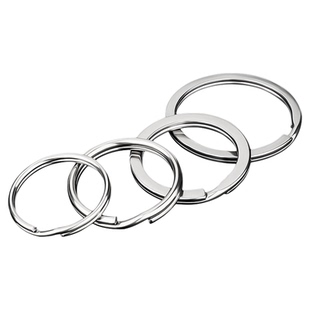 304不锈钢新款光圈圆形锁匙环加厚大小圆圈实用iy汽车钥匙扣配件
