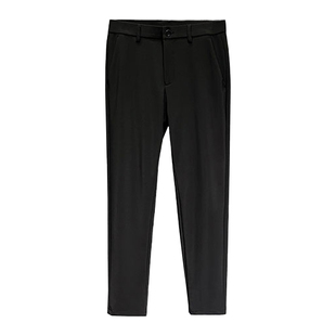 罗蒙商务九分裤男秋冬季厚款弹力直筒西裤男款高级垂感修身西装裤