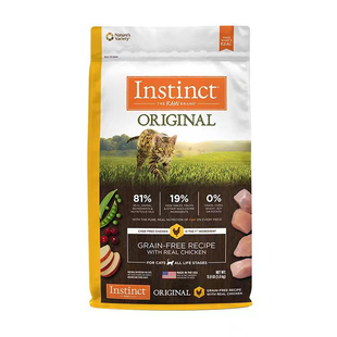 instinct天然百利高蛋白猫粮无谷鸡11磅正品进口冻干生鲜低敏通用