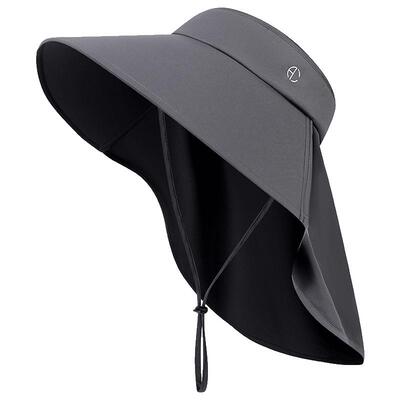 ACUC男士护颈防紫外线空顶防晒帽