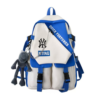 NY&NB书包初中生男生高中生2025新款大容量女大学生背包双肩包潮