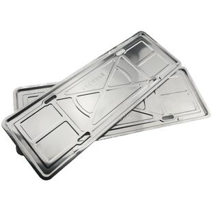 不锈钢号牌照框新交规蓝牌照架汽车牌边框保护套框罩装饰固定底座