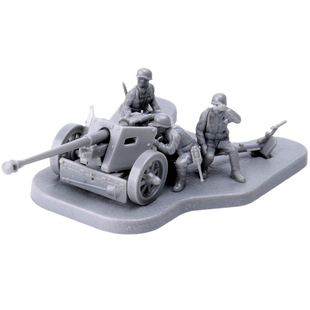 4D拼装静态模型PAK40反坦克炮M1938榴弹炮塑料 1/72 男孩儿童玩具