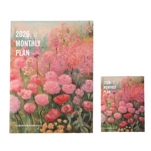 卡杰2026年新日程本套装A4每月计划笔记本子高颜值效率手册办公会议小秘书记事本备忘录工作日志表可定制logo