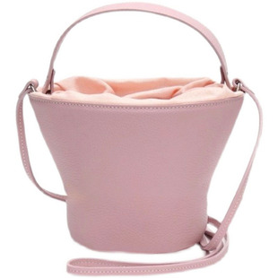 国内现货！日本田中彩子ayako多色选纯牛皮手提细肩带水桶包