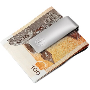 vanlemn金属零钱夹商务不锈钢零钱包正品 个性时尚简约男士钞票夹