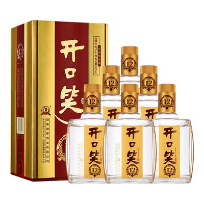 开口笑陈酿12浓香白酒500mL