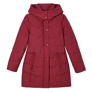 秋冬新款羽绒棉服女中长款修身显瘦棉衣气质时尚冬装棉袄保暖外套