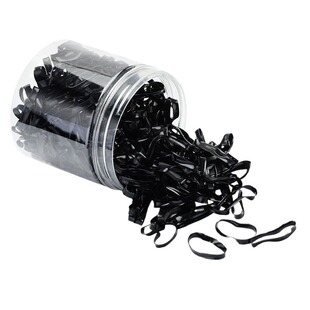 新款加粗橡皮筋女扎头发发圈一次性高弹力儿童小皮筋头绳大人黑色