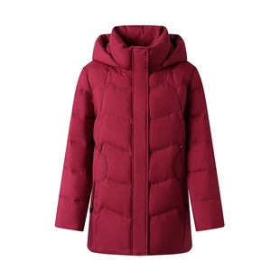 恒源祥集团彩羊中年妈妈装羽绒服女中长款2025冬季加厚中老年外套