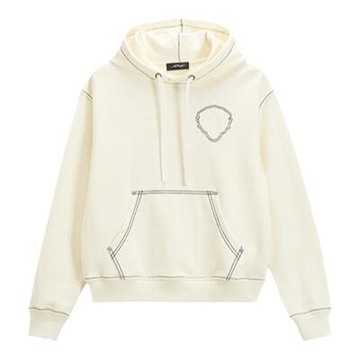 Ed Hardy埃德哈迪绗线宽松休闲女士套头卫衣连帽潮牌长袖连帽衫