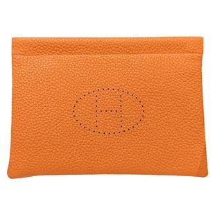 休闲手拿包男 女长款可放手机小方包真皮护照夹H家镂空收纳证件袋