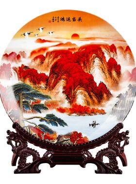 景德镇陶瓷风电视柜花瓶