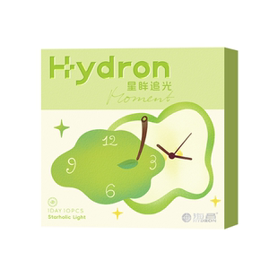 【新品】海昌美瞳追光moment一颗苹果棕色日抛隐形眼镜近视10片