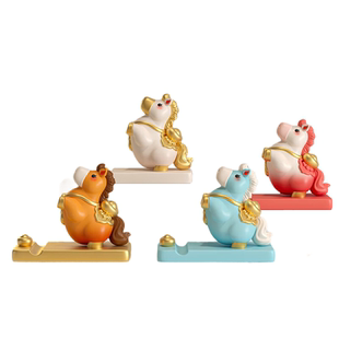 塞弗拉2026年马年吉祥物生肖小马摆件手机支架桌面装饰品公仔礼物