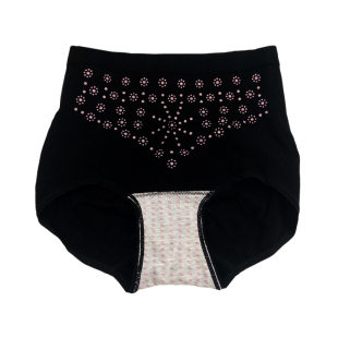 内裤女纯棉中高腰吸湿透气暖宫裤收腹提臀无痕内裤纯色三角裤女