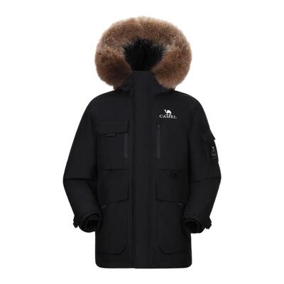 骆驼户外羽绒服冬季新款男款女款加厚保暖工装全压胶三防冲锋衣