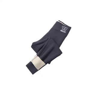 儿童裤子女童鲨鱼裤2025新款女孩秋冬外穿打底裤黑色瑜伽裤子加绒