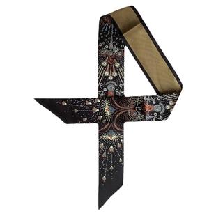 2023新款仙女森系超仙短发丝巾发带女绑发法式复古网红简约小飘带