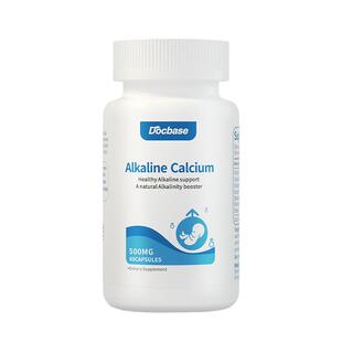 Docbase碱钙小蓝瓶备孕男女调理DHA天然海藻钙强碱性孕前调理60粒