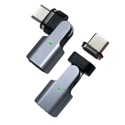 原厂11针旋转磁吸转接器双面LED指示灯PD120W快充Type-C转换头一拖三适用苹果8/17Max华为三星车载秒变磁力线