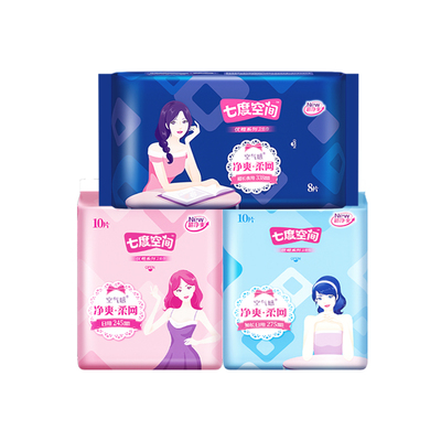七度空间卫生巾网面干爽亲肤透气