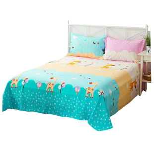 纯棉加厚床单单件双人全棉学生宿舍单人棉布被单儿童1.5m1.8炕单