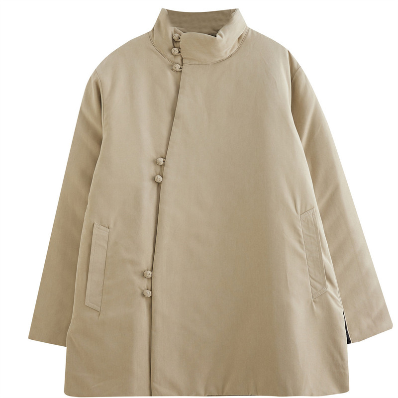 禅意居士服高领棉衣外套中式唐装