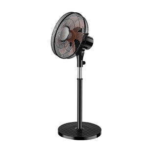 钻石牌14英寸机械式落地扇卧室静音大风力台地两用摇头儿童电风扇