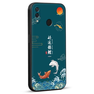 秋昊适用于华为nova3 防摔耐脏直边手机壳 nova3时尚创意国风山水新款 par-al00 新款文字创意中国风硅胶手机
