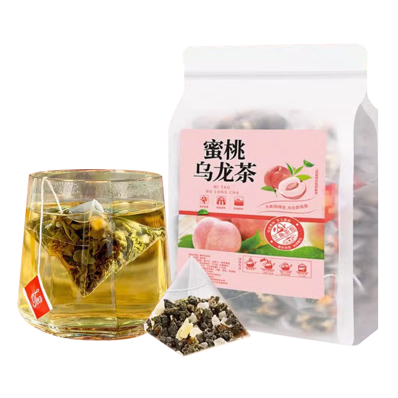 蜜桃白桃乌龙茶包花果茶组合可商用女生泡水喝的夏日冷泡茶水果茶