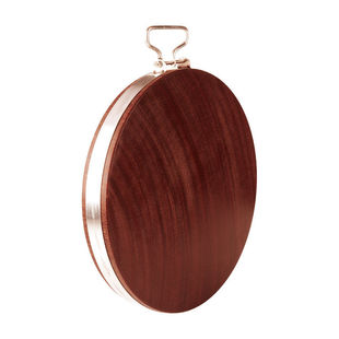 进口铁木切菜板实木砧板圆形菜墩加厚整木大小号厨房家用案板防霉