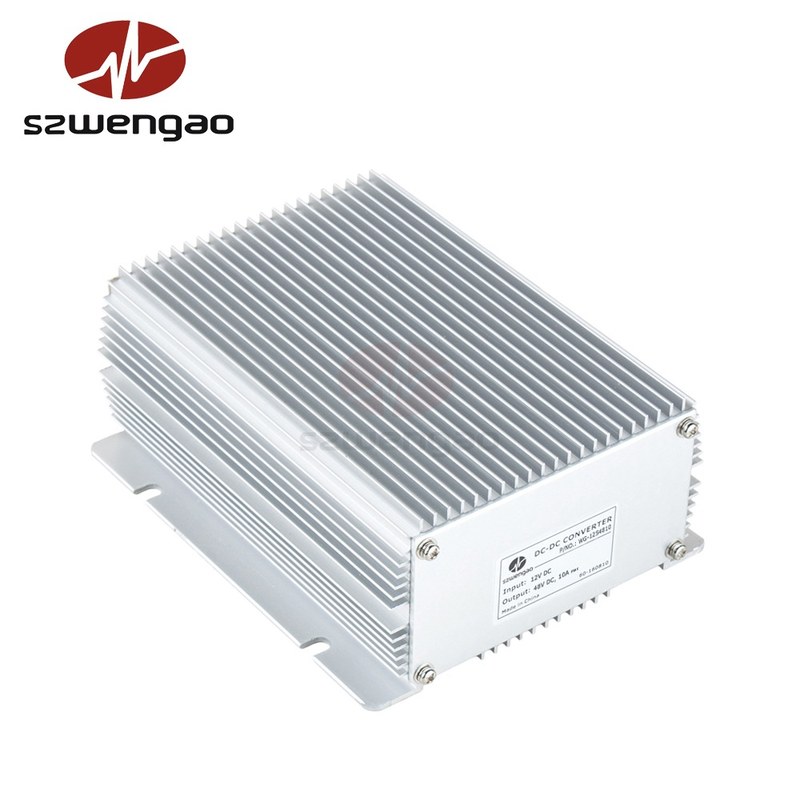 【足功率】12V转升压模块大功率直流电源转换器电动车10A48V防水