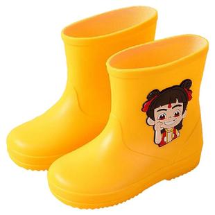 魔童哪吒儿童雨鞋男女宝宝防滑雨靴女童学生小童防水小孩幼儿水鞋