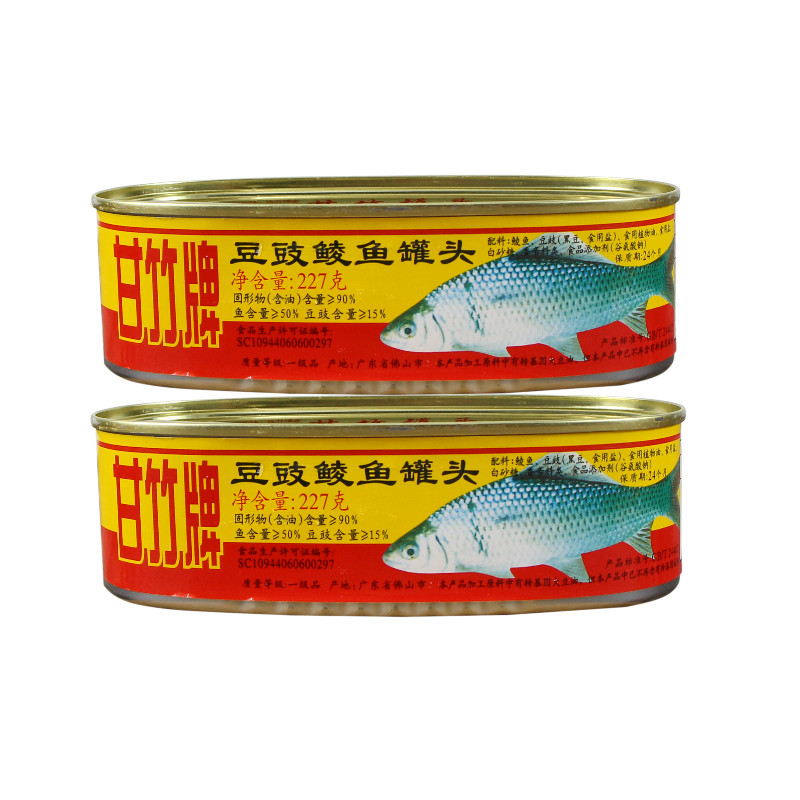 甘竹豆豉鲮鱼罐头熟食下酒配粥