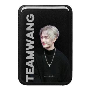 孟小七定制iphone磁吸手机壳卡包定制在线diy适用苹果17magsafe来图照片身份证公交卡门禁创意皮质卡套宠物