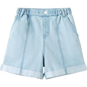 巴拉巴拉女童牛仔短裤中大童宝宝裤子夏季新款童装儿童纯棉休闲薄